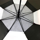 190T Nylon Double Layers Windproof Golf Umbrella 59 Inch Large Arc
