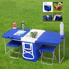 Two Wheeled Collapsible Handcart Picnic Folding Table